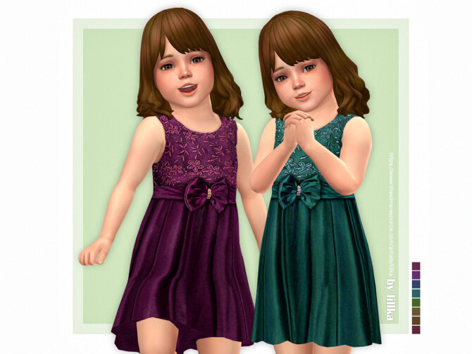 Sims 4 Tamara Dress by lillka at TSR