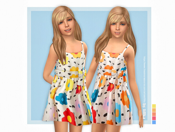 Sims 4 Selma Dress by lillka at TSR
