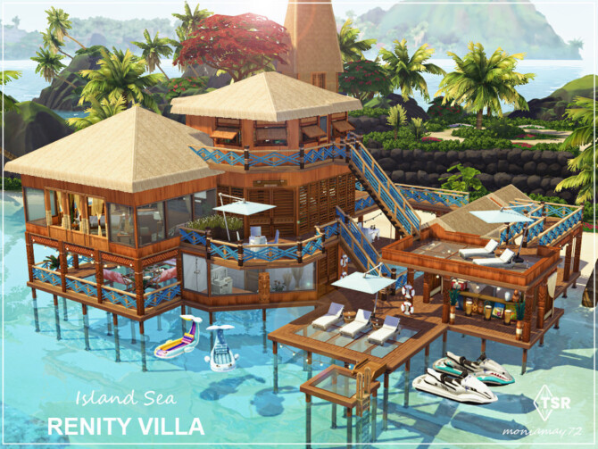 Sims 4 Island Sea Renity Villa by Moniamay72 at TSR