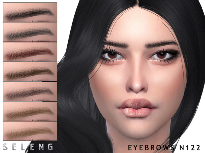Sims 4 Eyebrows N122 by Seleng at TSR