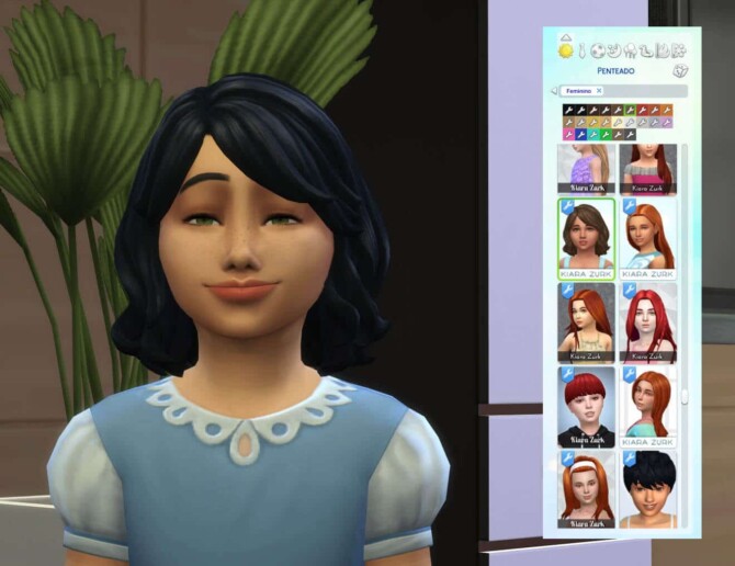 Sims 4 Lesley Hairstyle for Girls at My Stuff Origin