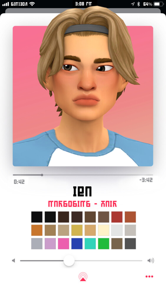 Sims 4 Iba hair at Marso Sims