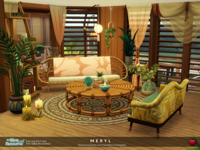 Sims 4 Meryl house by melapples at TSR