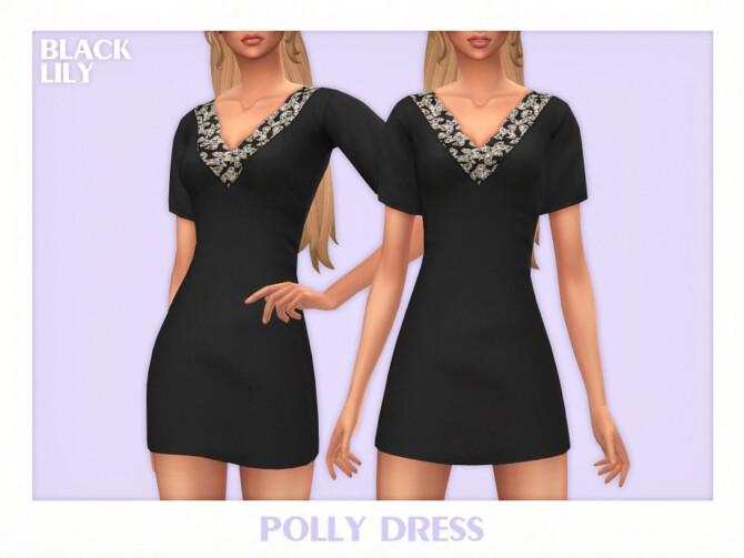 Sims 4 Polly Dress by Black Lily at TSR