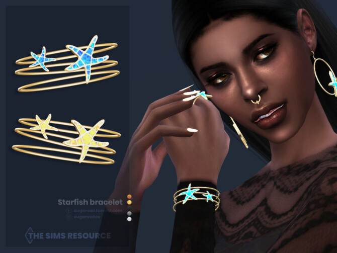 Sims 4 Starfish bracelet by sugar owl at TSR
