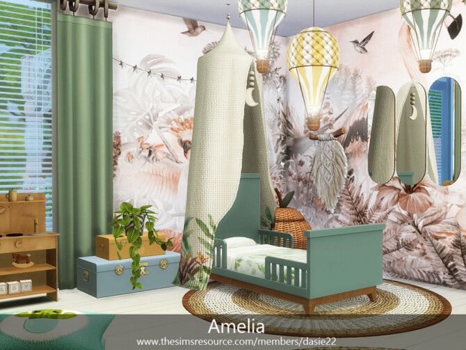 Sims 4 Amelia bedroom by dasie2 at TSR