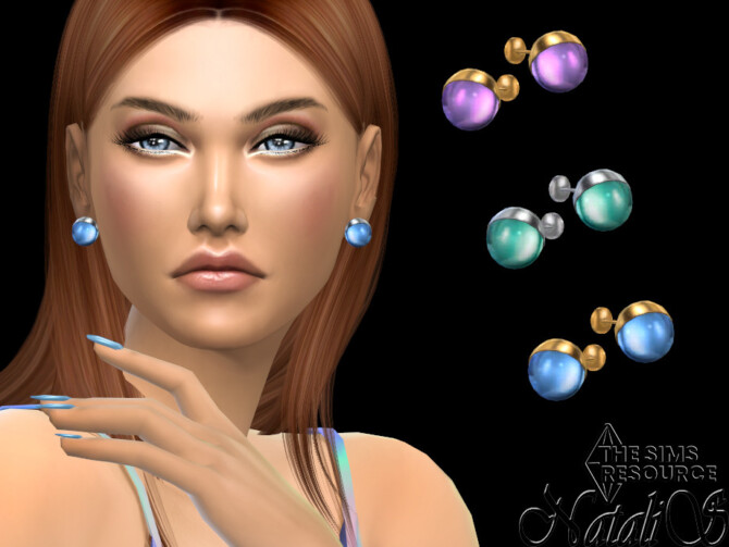 Sims 4 Lollipop stud earrings by NataliS at TSR