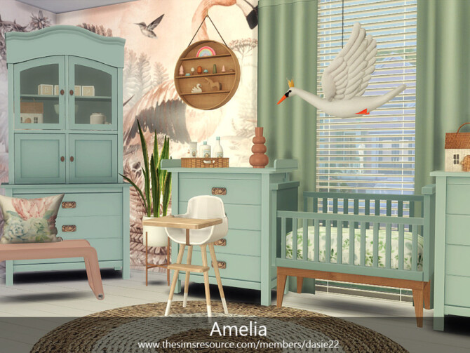 Sims 4 Amelia bedroom by dasie2 at TSR