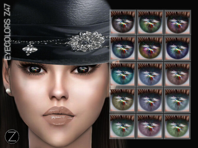 Sims 4 EYECOLORS Z47 by ZENX at TSR