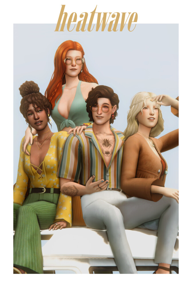 Sims 4 Heatwave CC pack at Clumsyalienn