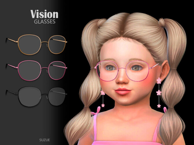 Sims 4 Vision Glasses Toddler by Suzue at TSR