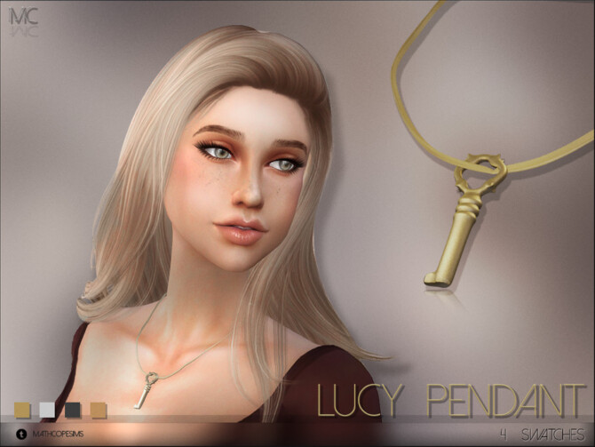 Sims 4 Lucy Key Pendant by mathcope at TSR
