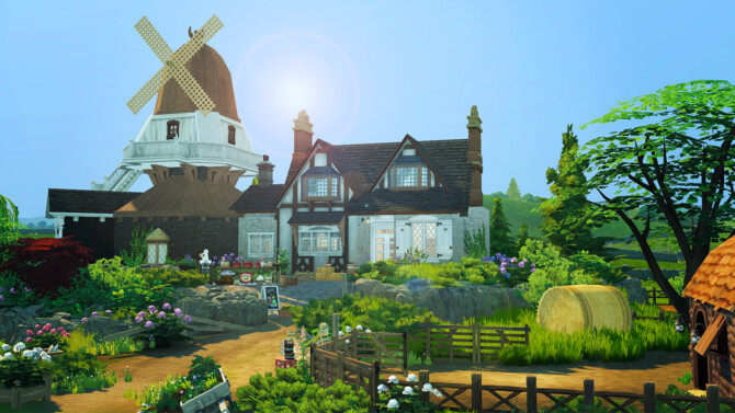 Sims 4 WindMill Farm Cottage Living at Akai Sims – kaibellvert