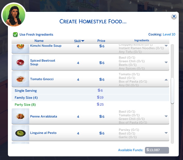 Sims 4 Tomato Gnocchi Custom Recipe at Mod The Sims 4