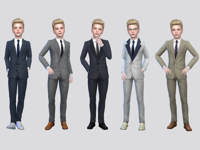 Sims 4 Theodore Formal Suit Boys by McLayneSims at TSR
