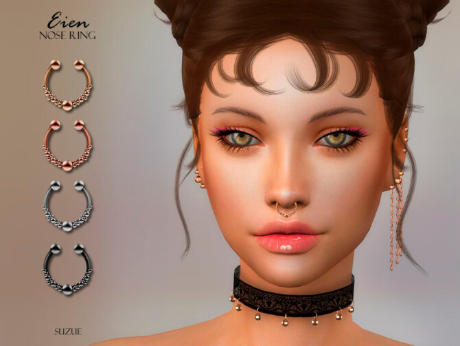Sims 4 Eien Piercing by Suzue at TSR