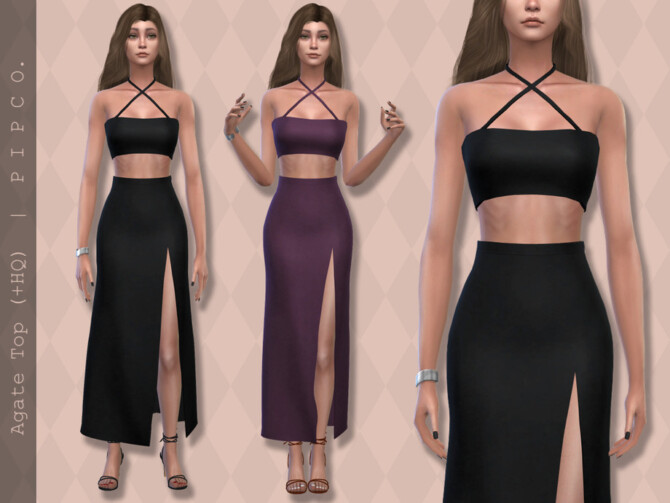 Sims 4 Agate Top by Pipco at TSR