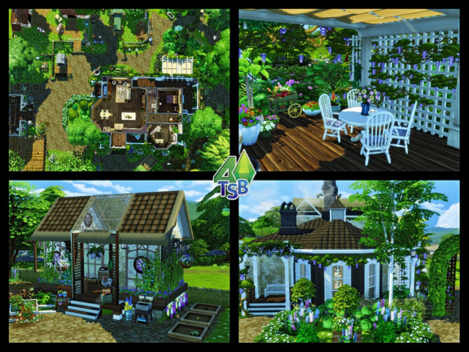 Sims 4 Cottage Old Printig by bozena at TSR