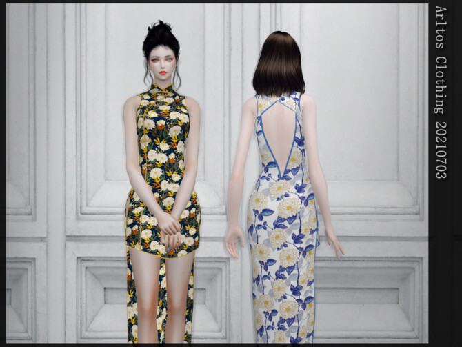 Sims 4 Dress 20210703 by Arltos at TSR