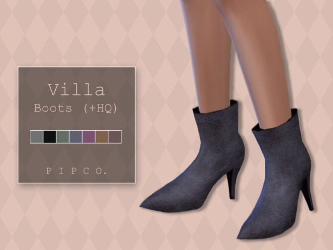 Sims 4 Villa Boots by Pipco at TSR