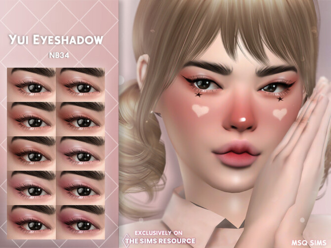 Sims 4 Yui Eyeshadow by MSQSIMS at TSR