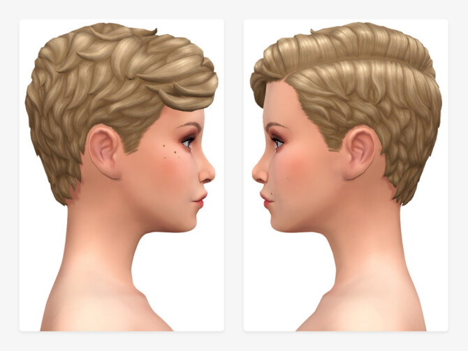 Sims 4 Dorie Pixie Cut Hair by Nords at TSR