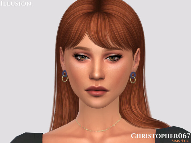 Sims 4 Illusion Earrings by Christopher067 at TSR