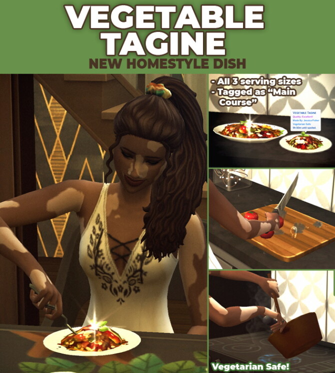 Sims 4 Vegetable Tagine Custom Recipe at Mod The Sims 4