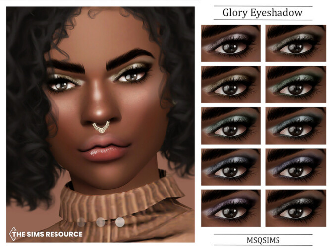 Sims 4 Glory Eyeshadow by MSQSIMS at TSR