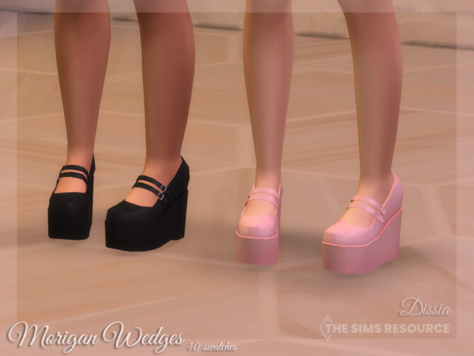 Sims 4 Morigan Wedges by Dissia at TSR