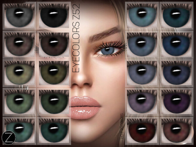 Sims 4 EYECOLORS Z52 by ZENX at TSR