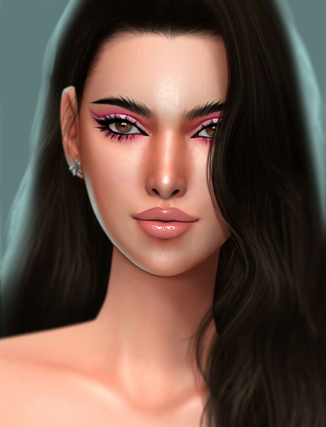 Sims 4 CUT CREASE CC1 eyeshadow at LEAN