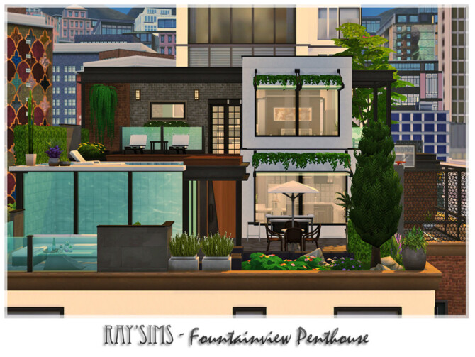Sims 4 Fountainview Penthouse by Ray Sims at TSR