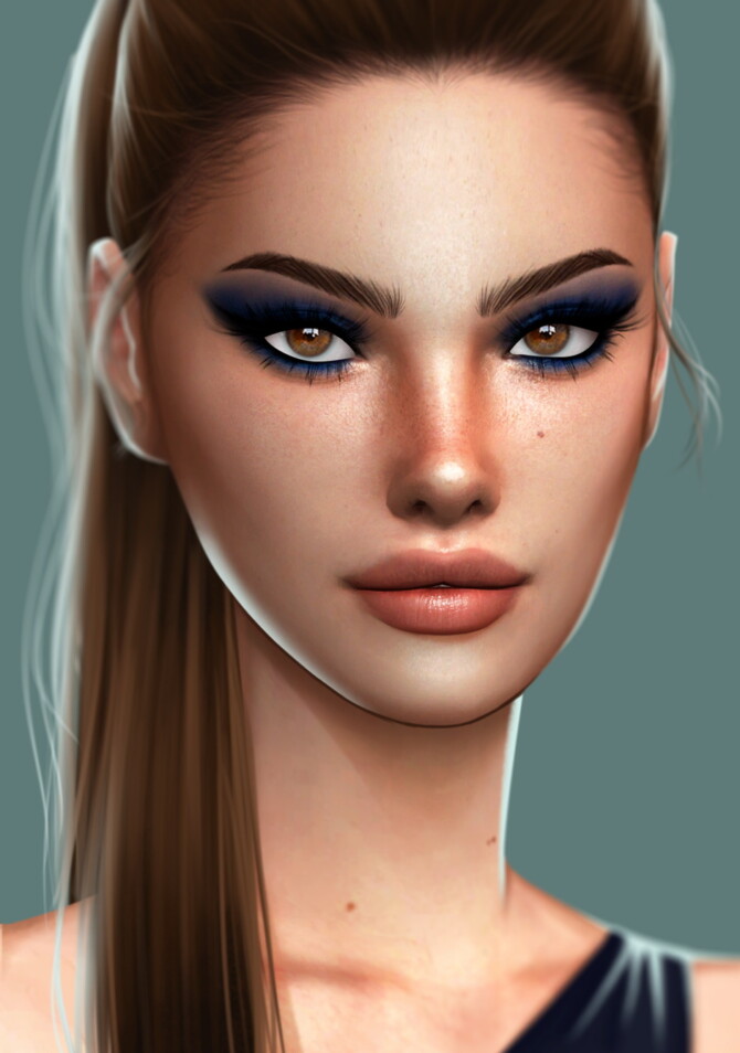 Sims 4 DARK SMOKY CC1 eyeshadow at LEAN