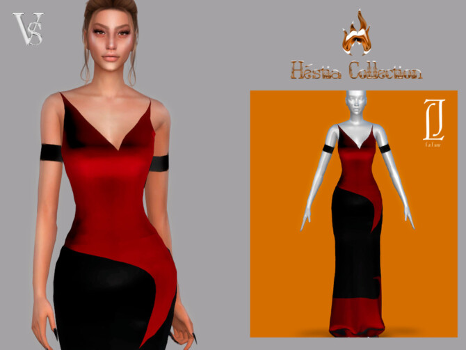 Sims 4 Dress III Hestia Collection by Viy Sims at TSR
