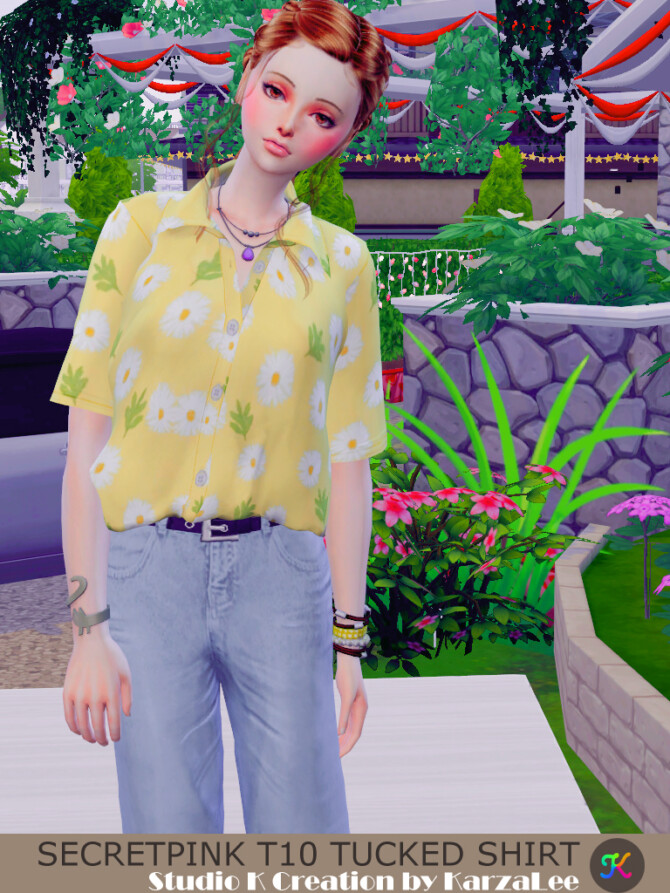 Sims 4 Tucked shirt T10 at Studio K Creation