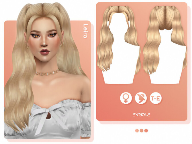 Sims 4 Leira Hairstyle by Enriques4 at TSR