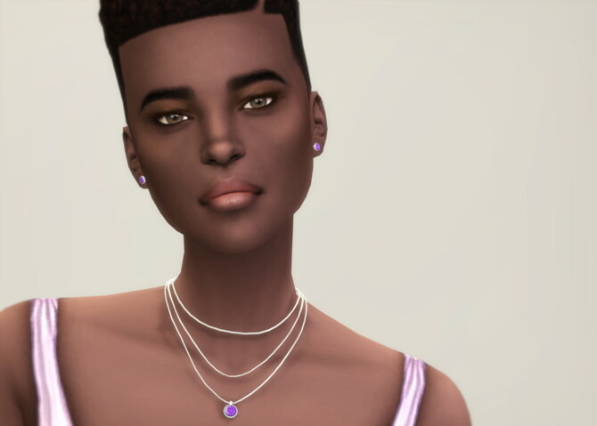 Sims 4 M Jewelry VI (necklace + earrings) at Rusty Nail