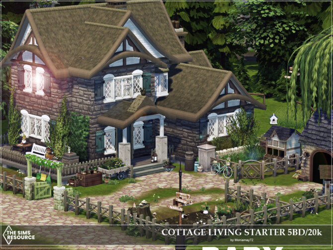Sims 4 Cottage Living 5BD Start by Moniamay72 at TSR