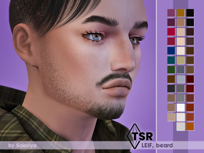 Sims 4 Beard Leif by soloriya at TSR