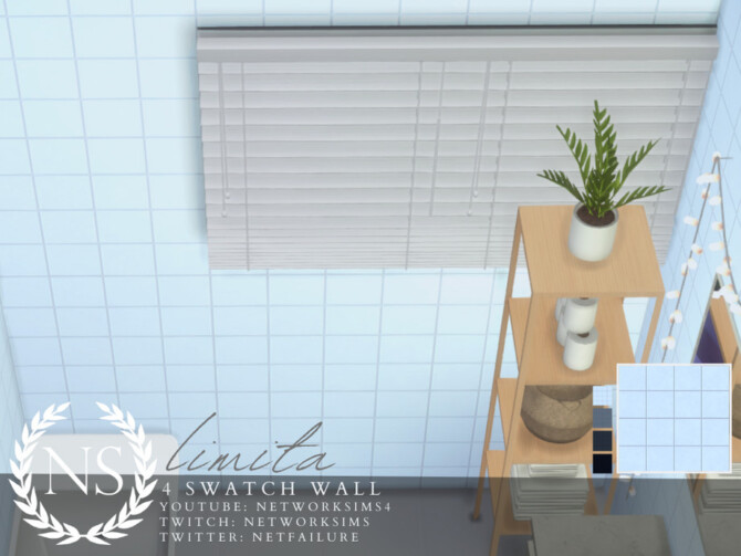 Sims 4 Limita Tile Wall by networksims at TSR