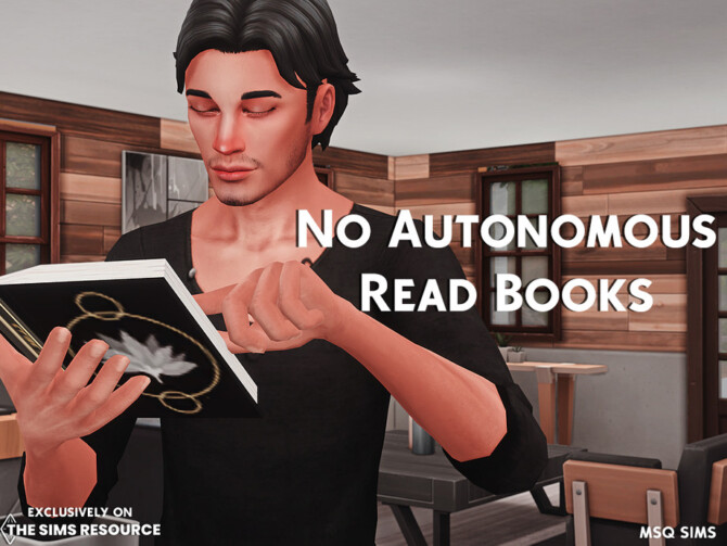 Sims 4 No Autonomous Read Books by MSQ SIMS at TSR