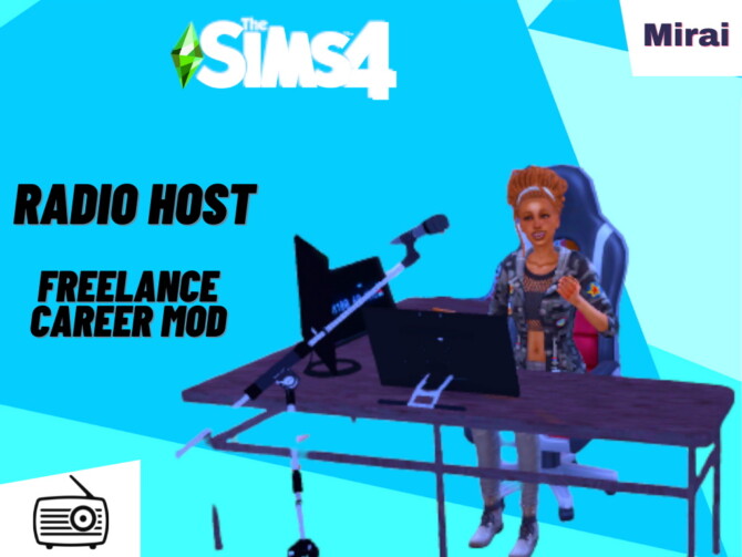 Sims 4 Radio Host Hobby by MiraiMayonaka at Mod The Sims 4