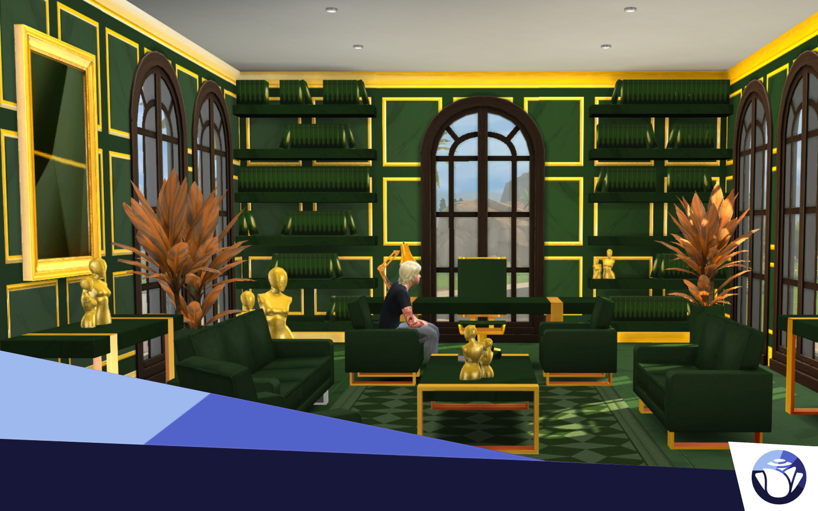 Kantoor Office Set (Golden Office) by Cicada at Mod The Sims 4 » Sims 4 ...