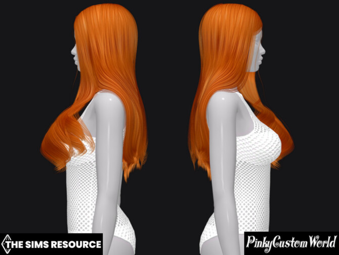 Sims 4 Recolor of JavaSims Sweet Cake hair by PinkyCustomWorld at TSR