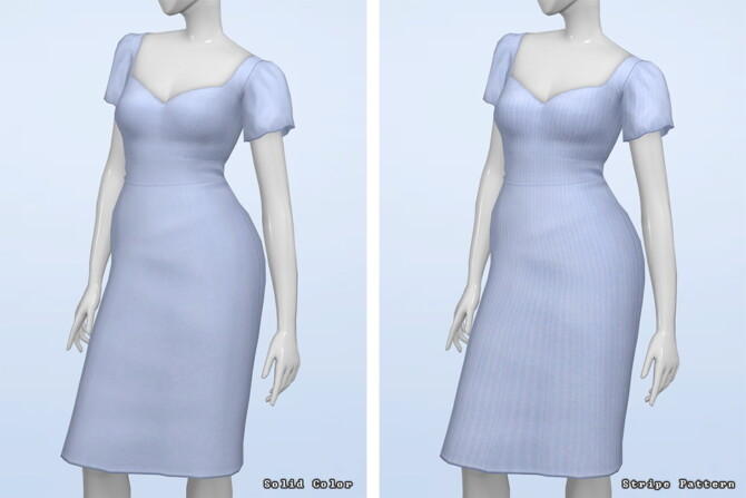 Sims 4 Midi Shift Dress at Rusty Nail