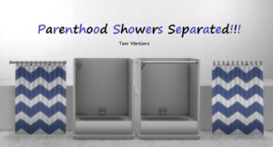 Parenthood Shower Separated (With extra slots) at Mod The Sims 4