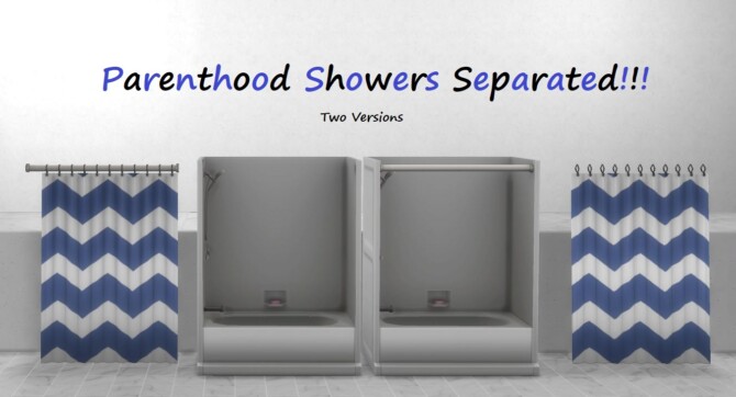 Sims 4 Parenthood Shower Separated (With extra slots) at Mod The Sims 4