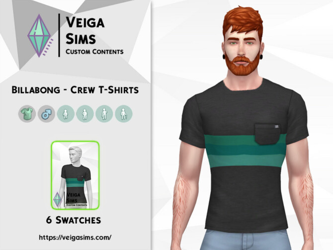 Sims 4 Crew T Shirts by David Mtv at TSR