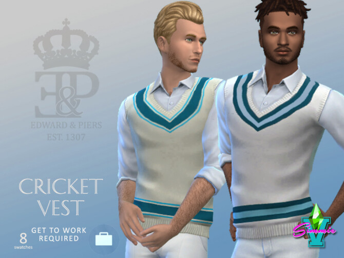 Sims 4 Edward & Piers Cricket Vest by SimmieV at TSR